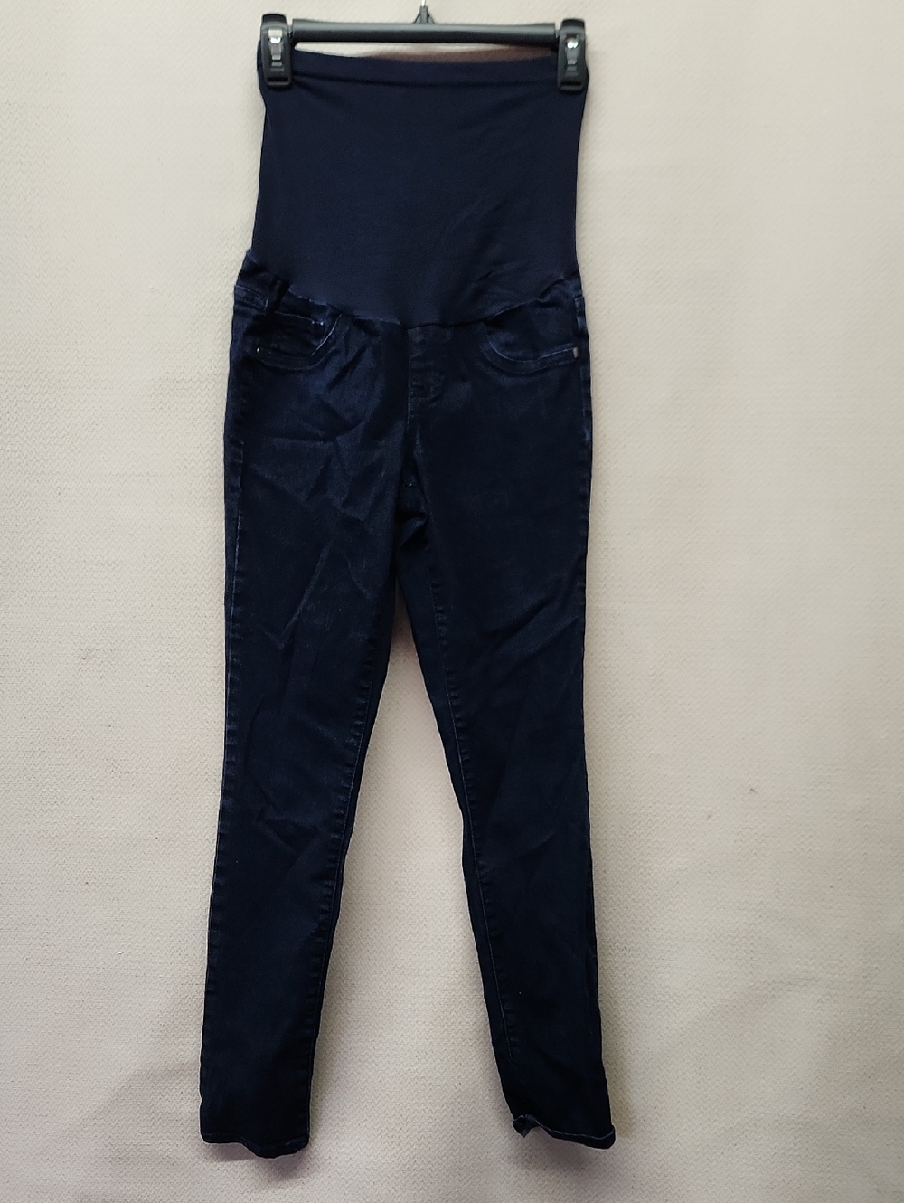 Indigo Blue High-Rise Maternity Skinny Jeans - Navy